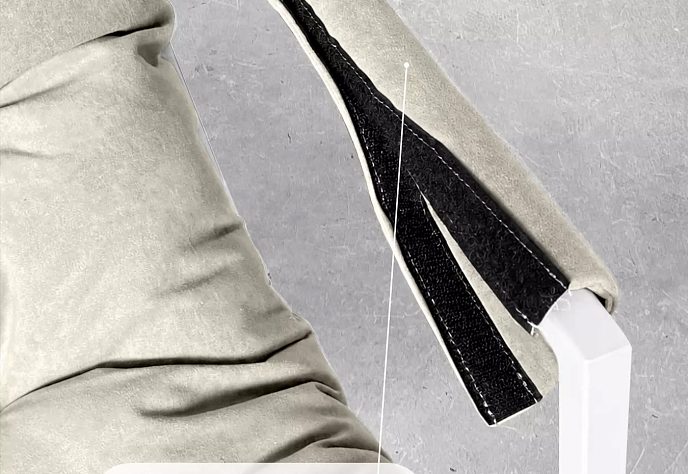 Кресло для отдыха Флафф велюр синий, фото 2