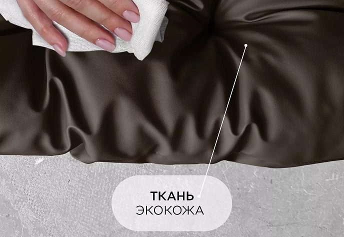 Диван для отдыха «Регуляр» экокожа серый, фото 2