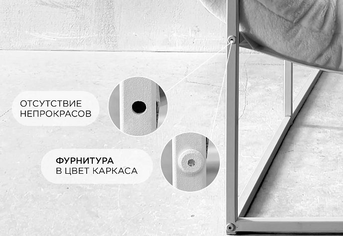 Кресло Лофтовик комфи плюс плюс коричневый велюр, фото 6