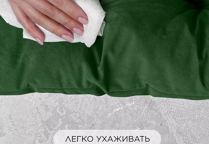 Диван Лофтовик Комфи плюс плюс велюр зеленый, фото 6