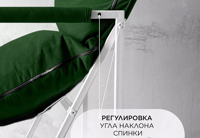 Кресло для отдыха «Блок» велюр зеленый, фото 5