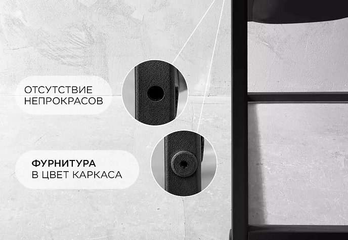 Кресло Лофтовик плюс плюс черный велюр, белый, фото 4