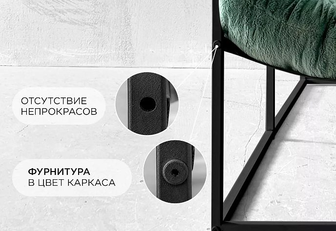 Диван Лофтовик Комфи плюс плюс мятный мех, фото 6
